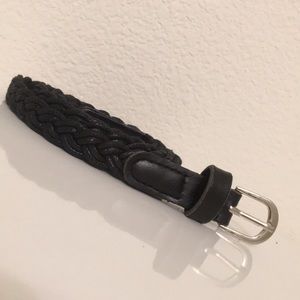 Black braided belt